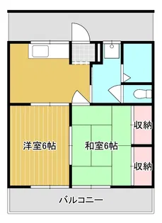 コーポラスハウスウチダ【1階】の間取り
