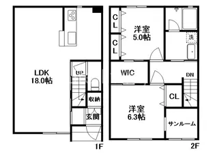 BEAMS福島【1階】の間取り