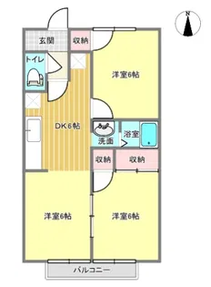 シャンポール新川【2階】の間取り