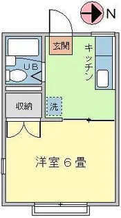 エステ-トピア白倉【2階】の間取り