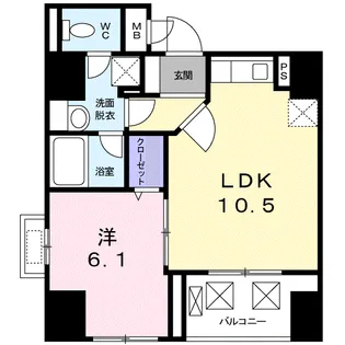 グランドルチェ 白山【10階】の間取り