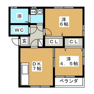 ルミエール【1階】の間取り