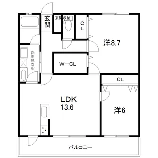 シティライフ楠まち通り【13階】の間取り