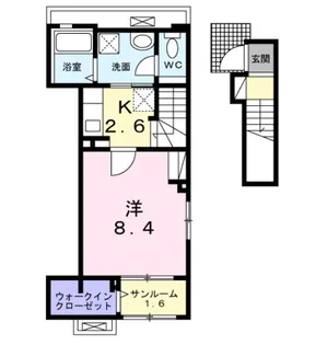 愛知県名古屋市南区砂口町【アパート】の間取り