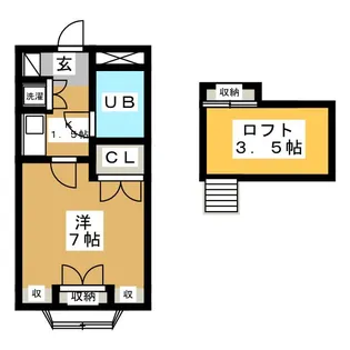 メイプルハウス【3階】の間取り