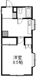 渚ハイツ【1階】の間取り