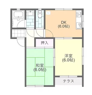 ラ・コーントインター【1階】の間取り
