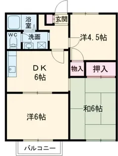 ウエストハイマー【2階】の間取り