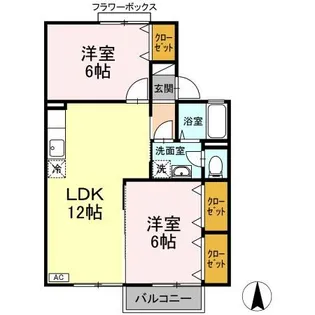 ファミールハイツ【2階】の間取り