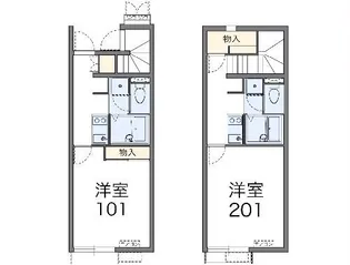 レオネクストみやび【1階】の間取り