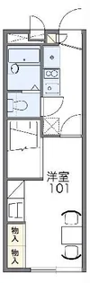 レオパレス高浜【1階】の間取り