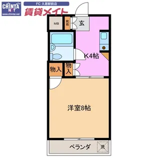 エレボールI【3階】の間取り