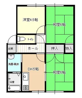 まるよし第1アパート【2階】の間取り