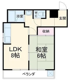 グリーンプラザ春日【1階】の間取り