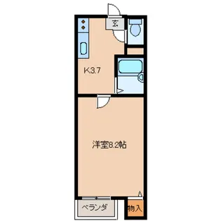 福島県郡山市安積北井1【アパート】の間取り