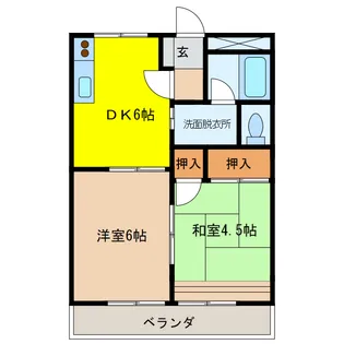 岐阜県安八郡神戸町大字神戸【アパート】の間取り