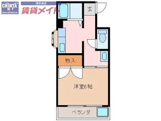 コーポイトウII【2階】の間取り