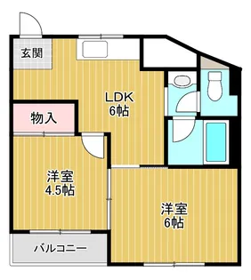 第1松田ハイム【3階】の間取り