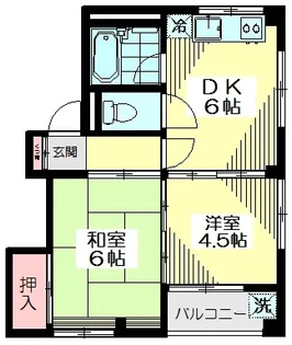 新井マンション【2階】の間取り
