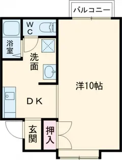アルフィーハイツ【1階】の間取り