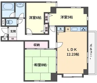 保土ヶ谷パインエステート【2階】の間取り