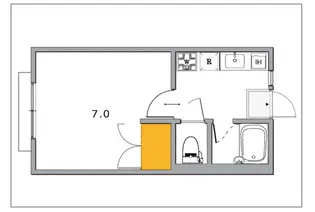 コーポ雅【1階】の間取り