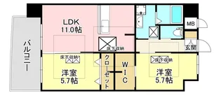 福岡県北九州市八幡東区祇園1【マンション】の間取り