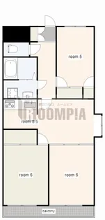 フォンテーヌヨシダ【3階】の間取り