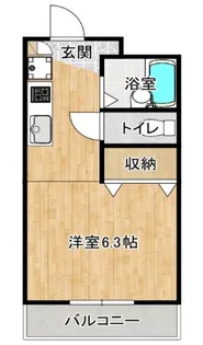 元浜グリーンホームズ【3階】の間取り