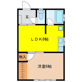 サーラスハマA・B・C・D・E【2階】の間取り