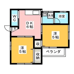 梅香園ハイツ【1階】の間取り