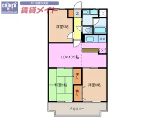 センチュリーハイランド【4階】の間取り