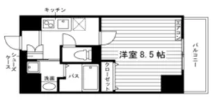 レジディア国立II【10階】の間取り