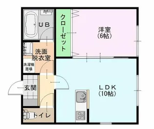 ヴィーヴェレA【1階】の間取り
