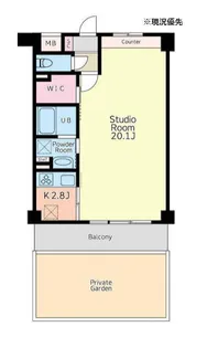 バートルビー大倉山【1階】の間取り