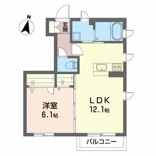 ヴィアソーレ【1階】の間取り
