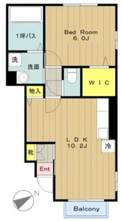 リバレイン【1階】の間取り