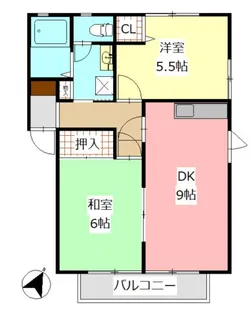 グリーンシティ【2階】の間取り