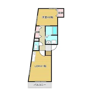 Villeneuve (ヴィルヌーブ)【2階】の間取り