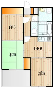 ミュトスマンション【3階】の間取り