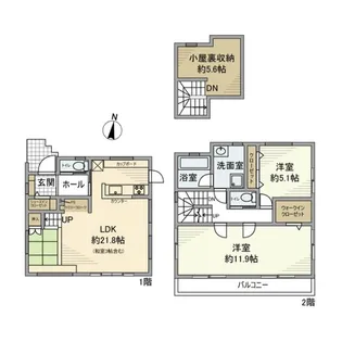 埼玉県富士見市大字水子【一戸建】の間取り