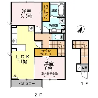 静岡県静岡市駿河区西島【アパート】の間取り