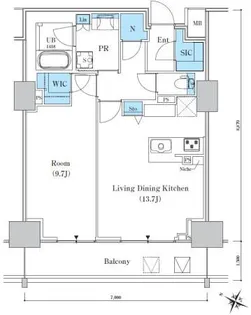 新潟県新潟市中央区東万代町【マンション】の間取り