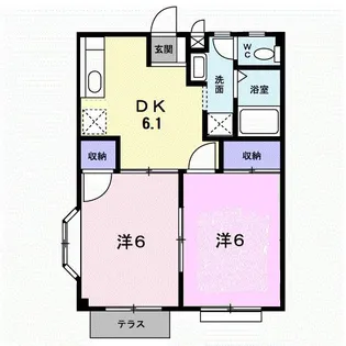 リバーサイド高浜【1階】の間取り