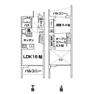 クアトロ(Quattro)【1階】の間取り