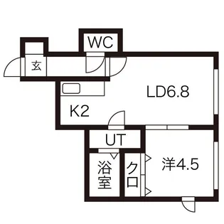 AJ発寒【2階】の間取り