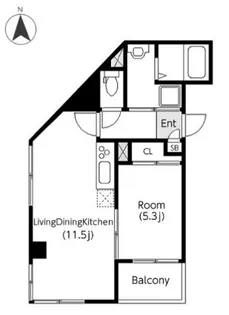 ディアネスト【3階】の間取り