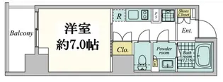 クレストコート中野【4階】の間取り
