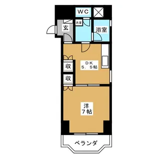 シャトー・デ・ザール・プル・ファム【6階】の間取り