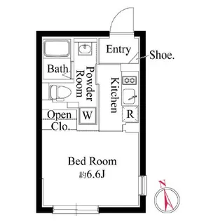 エクサム三軒茶屋IV【3階】の間取り